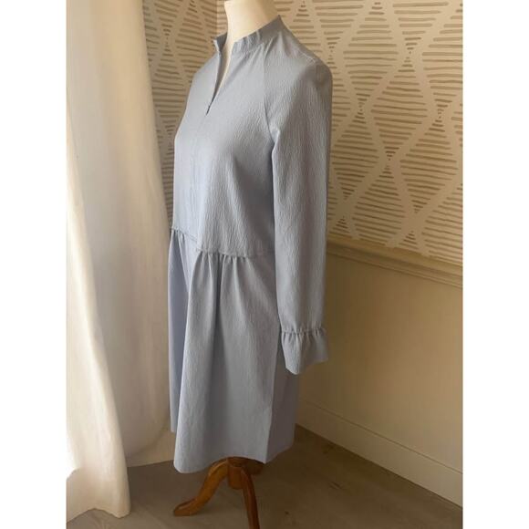 Mads Nørgaard Women’s Size Small Blue Crinkle Dupina Dress - Picture 4 of 8